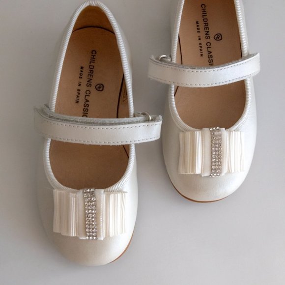 [EU23] Children's Classics White Ballerina Shoes - Picture 1 of 2